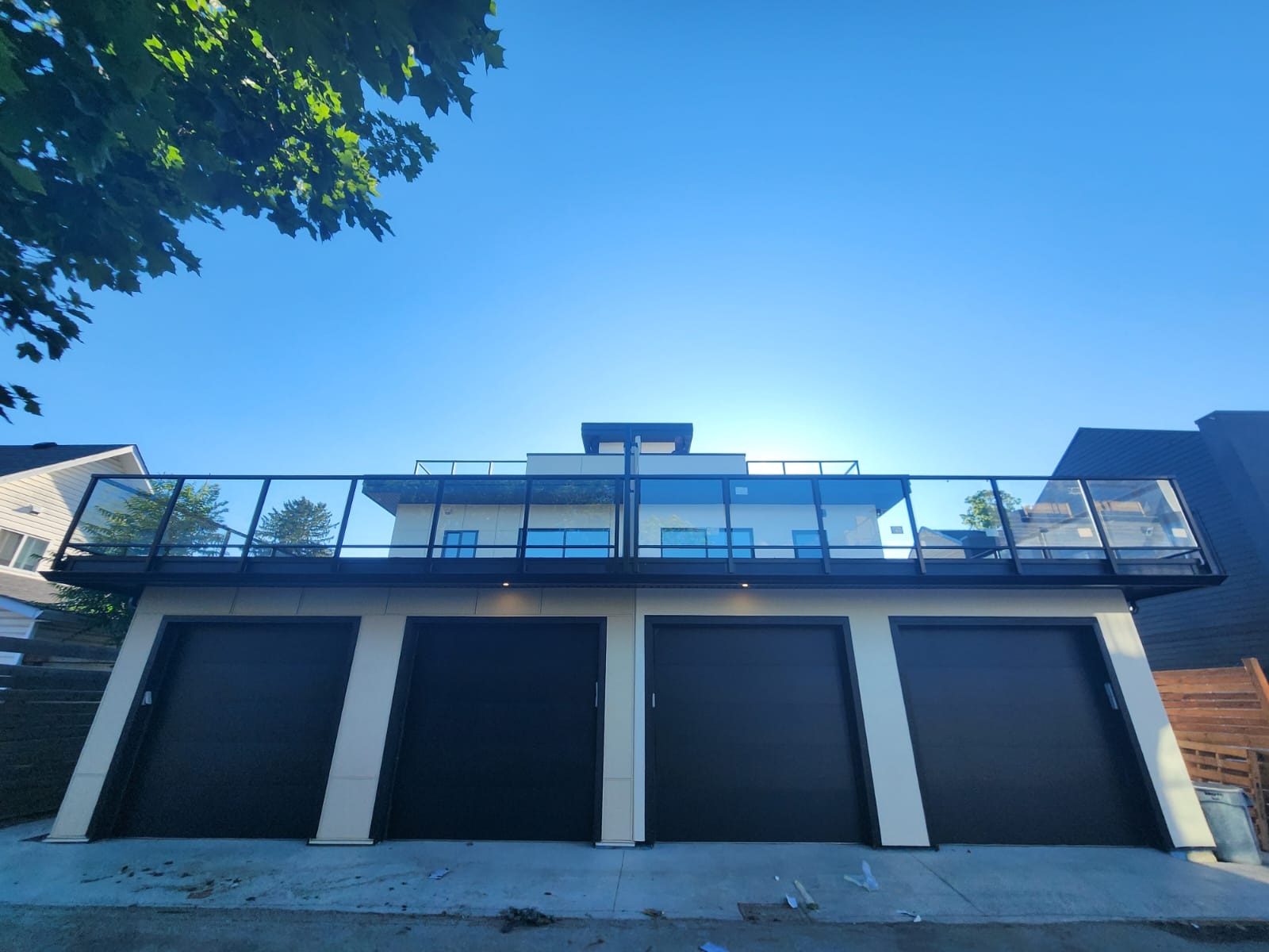 Multi-bay commercial garage door service in West Kelowna